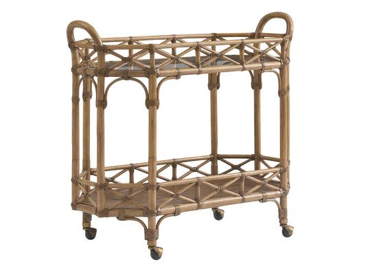 Key Biscayne Nautilus Bar Cart by Tommy Bahama