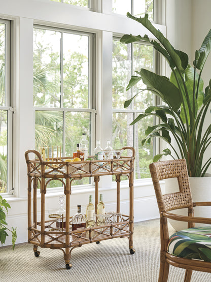 Key Biscayne Nautilus Bar Cart by Tommy Bahama