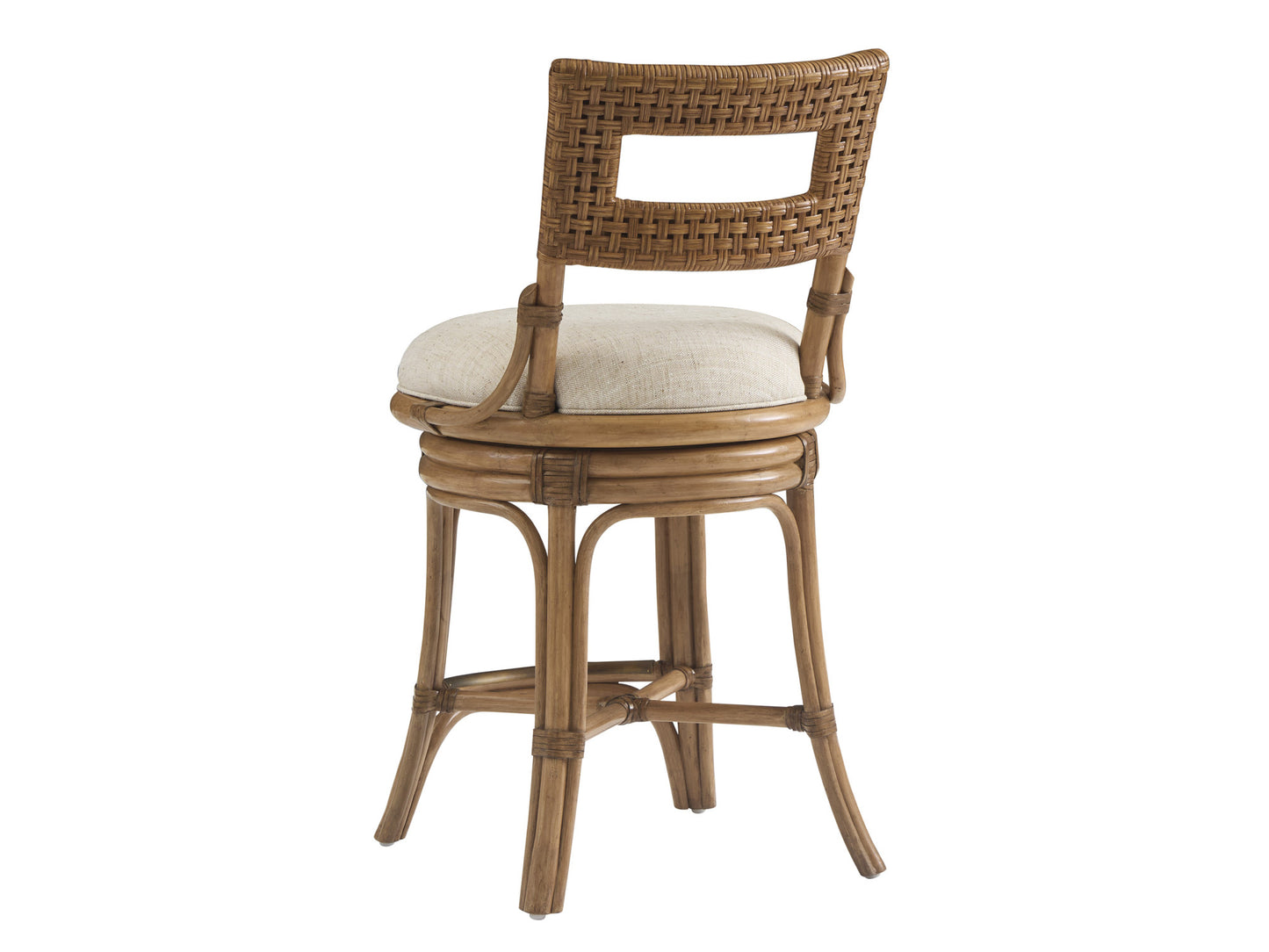 Key Biscayne Bay Harbour Swivel Counter Stool by Tommy Bahama