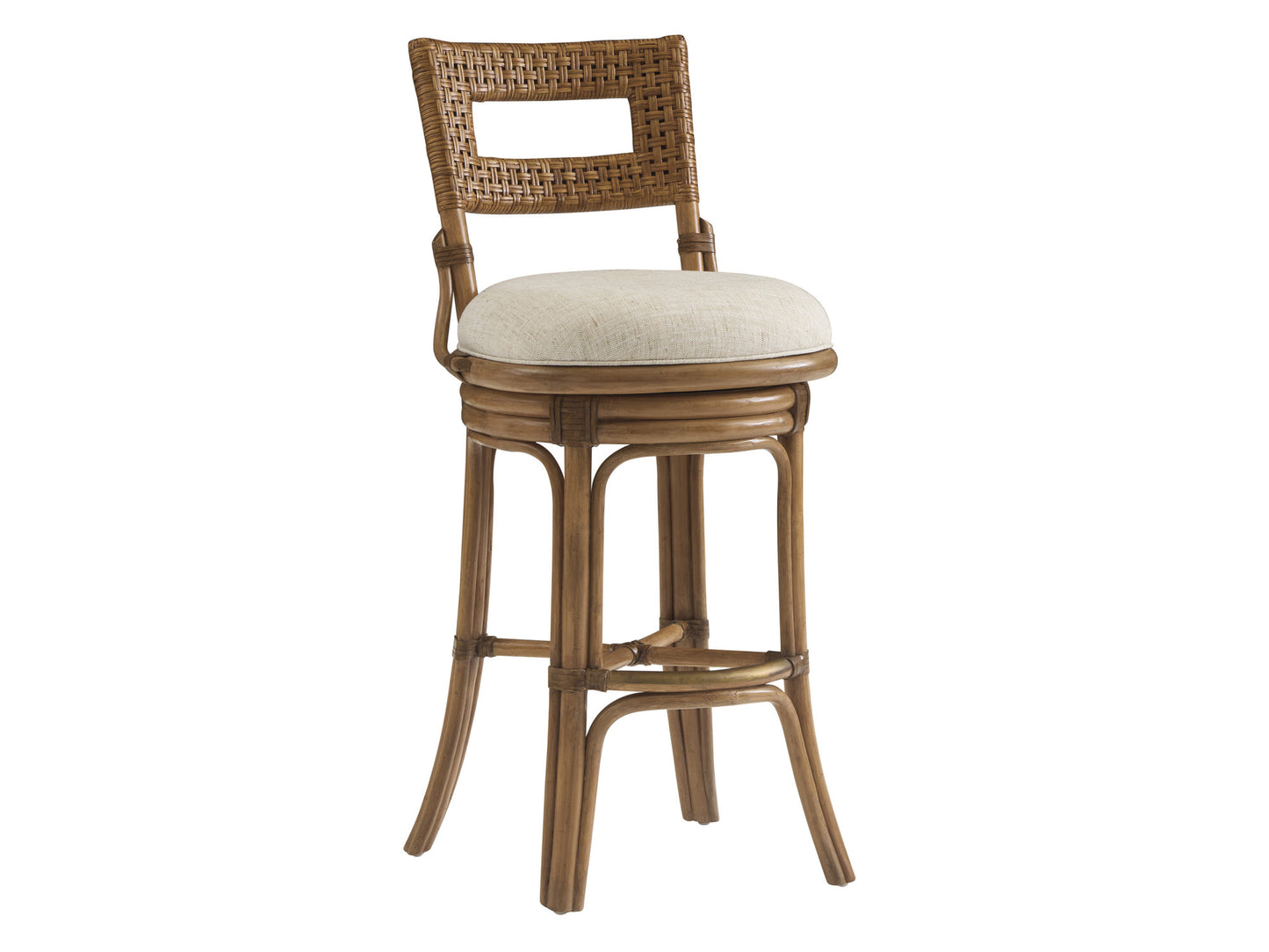 Key Biscayne Bay Harbour Swivel Bar Stool by Tommy Bahama
