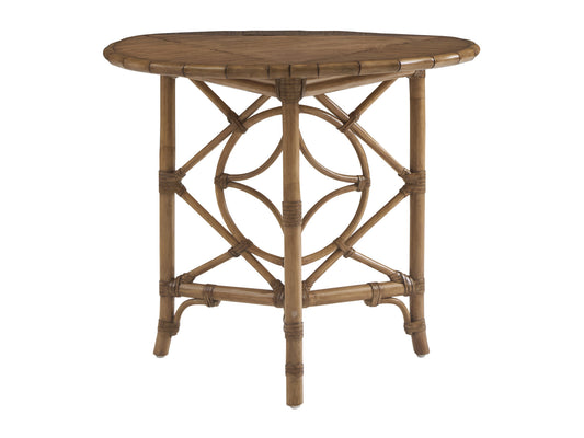 Key Biscayne Palm Island Drop-Leaf Accent Table