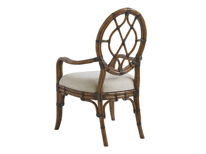 BALI HAI Cedar Key Oval Back Arm Chair