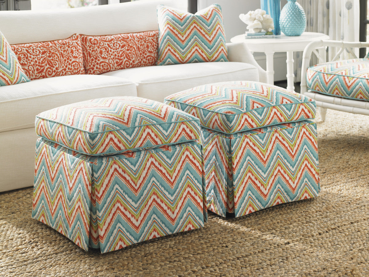 Ivory Key Half Moon Caye Ottoman