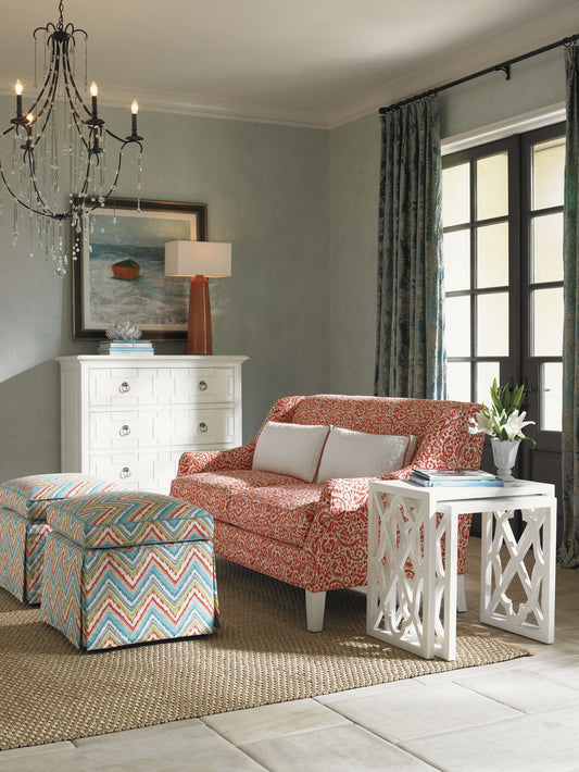 Ivory Key Sofia Love Seat by Tommy Bahama