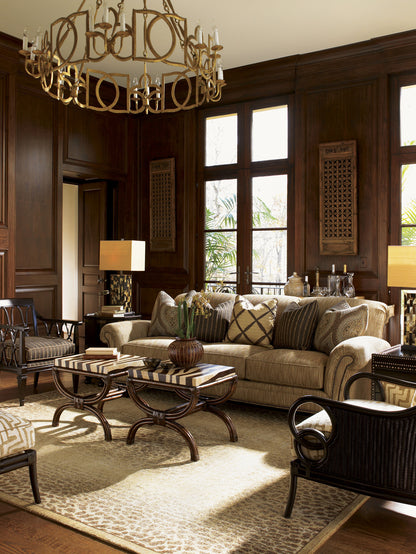 Royal Kahala Striped Delight Accent Table By Tommy Bahama