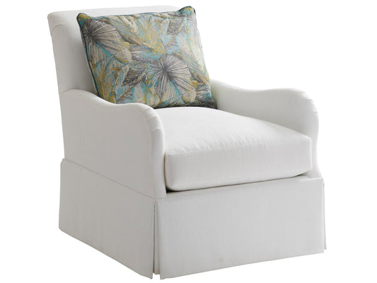 Palm Desert Palm Frond Swivel Chair