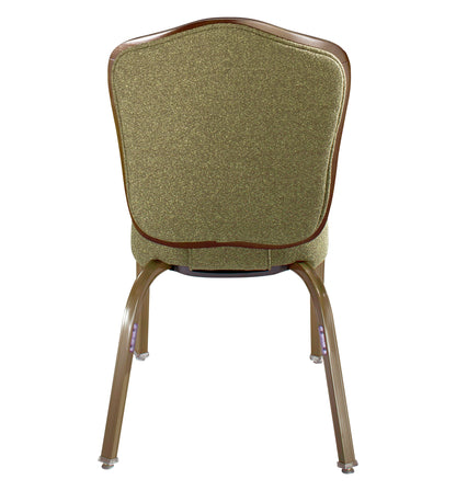 8105 Wood Back Aluminum Stacking Chair