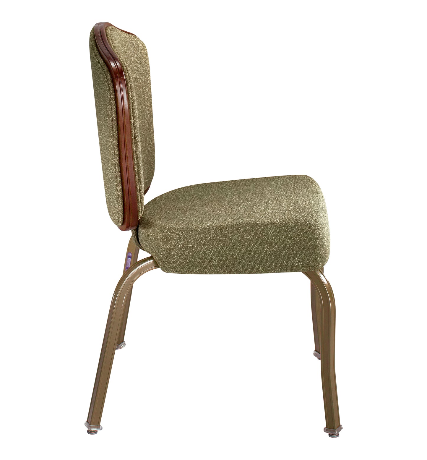 8105 Wood Back Aluminum Stacking Chair