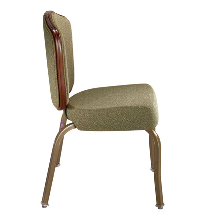 8105 Wood Back Aluminum Stacking Chair