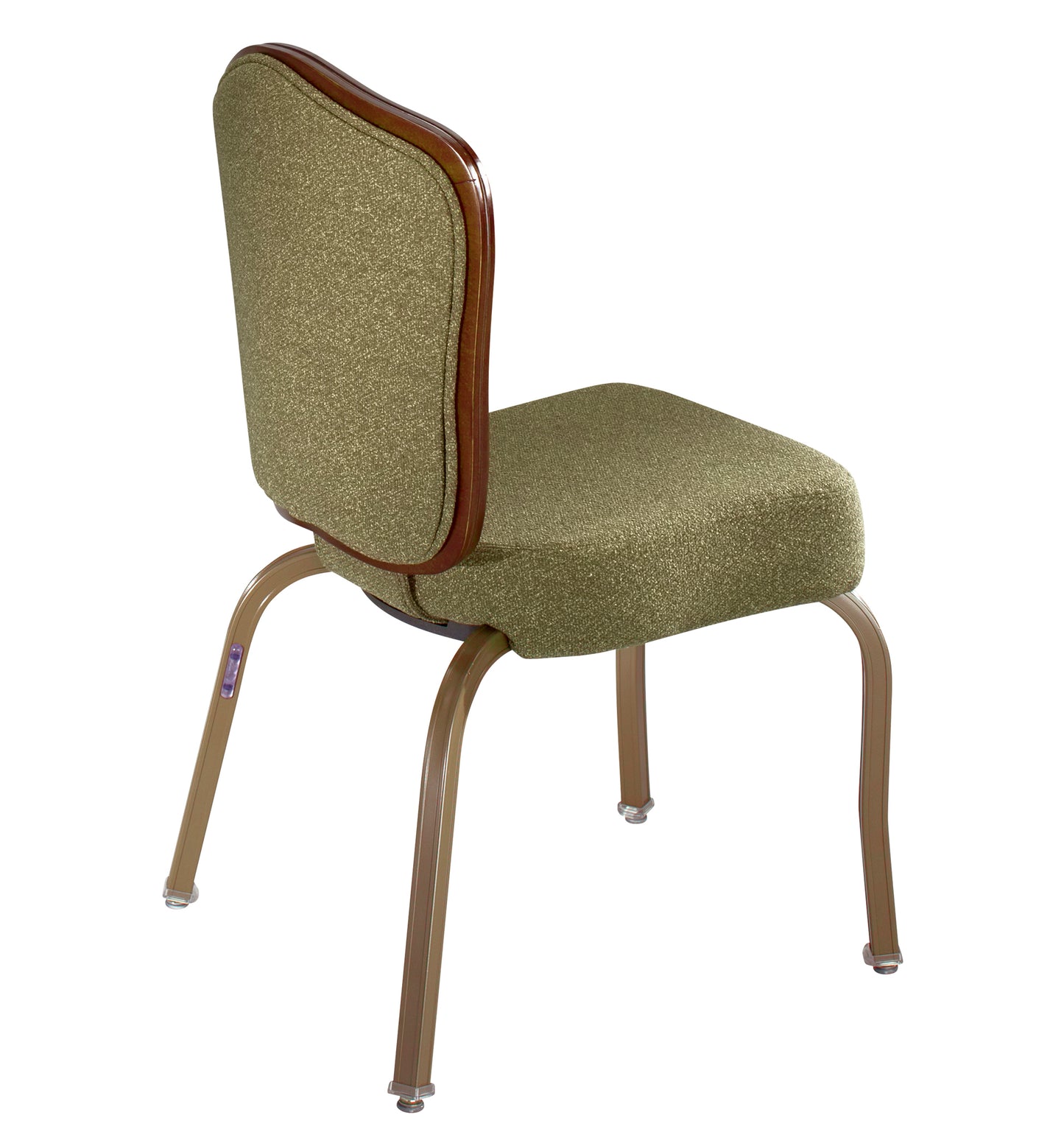 8105 Wood Back Aluminum Stacking Chair