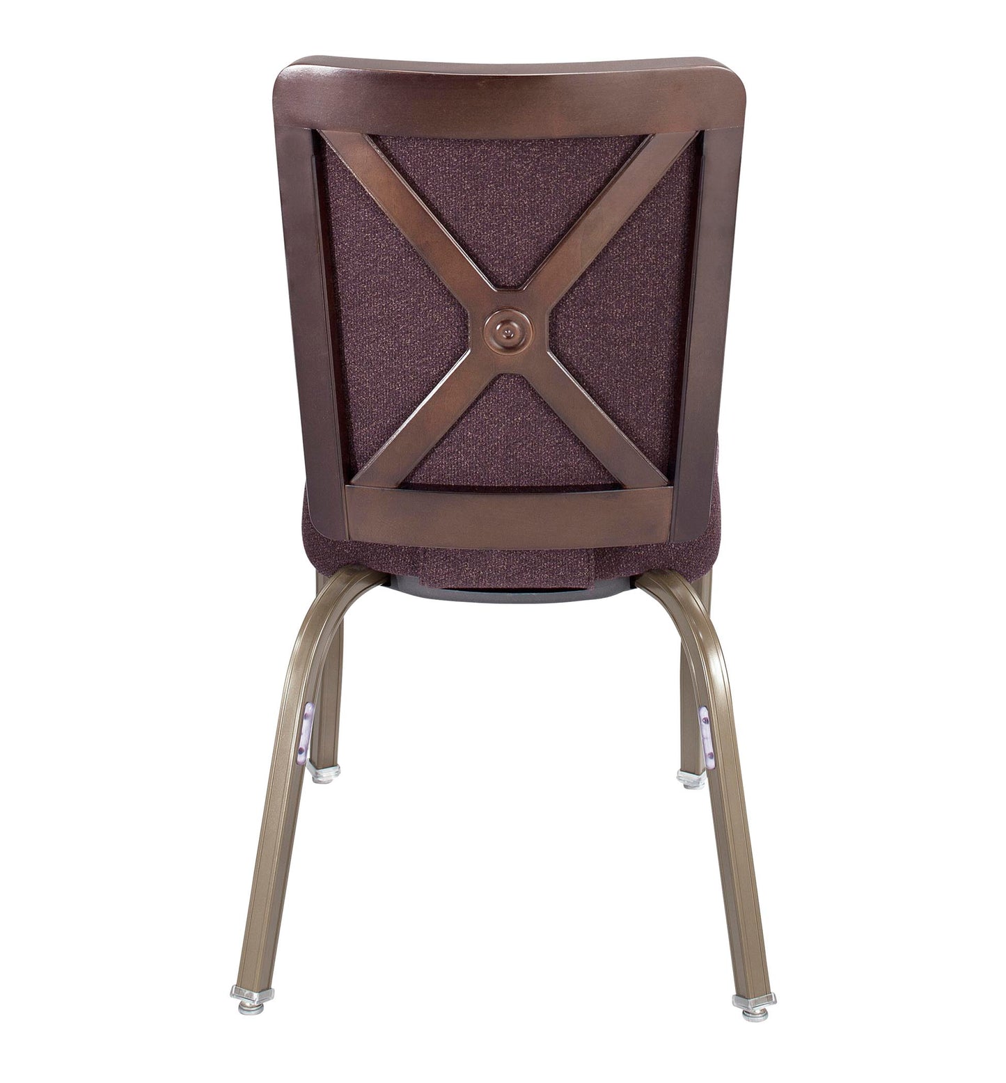 8108 Wood Back Aluminum Stacking Chair