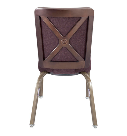 8108 Wood Back Aluminum Stacking Chair