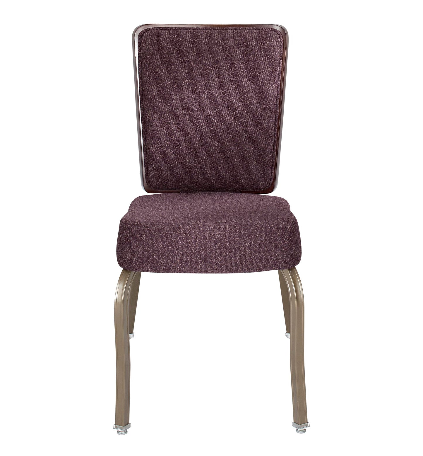 8108 Wood Back Aluminum Stacking Chair