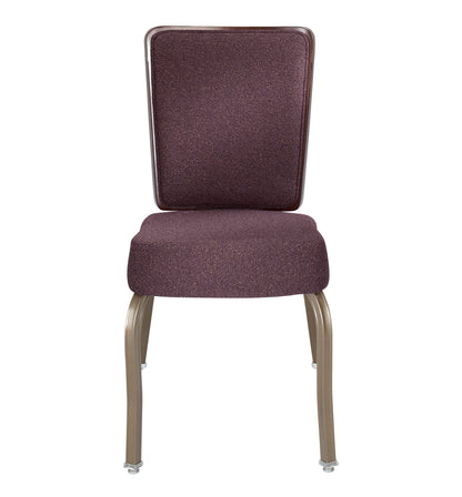8108 Wood Back Aluminum Stacking Chair