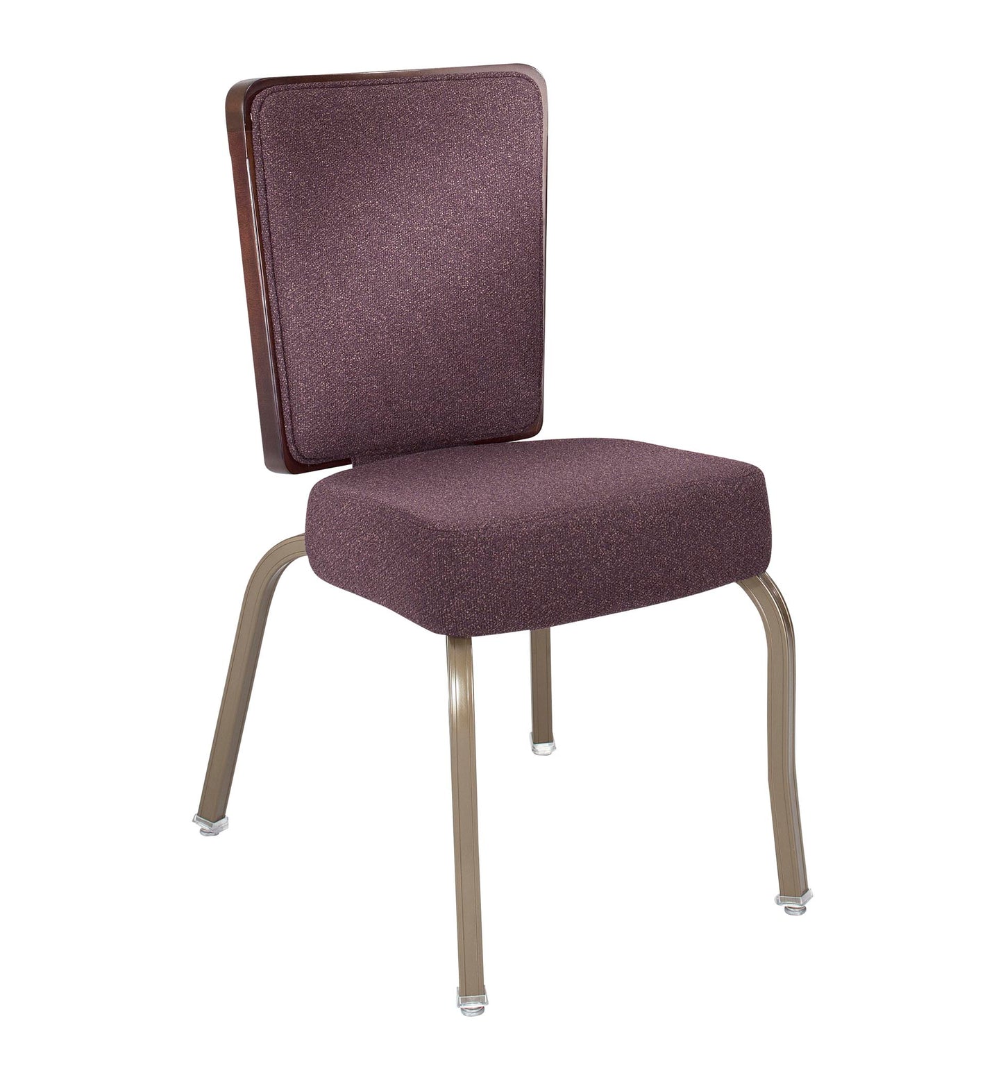 8108 Wood Back Aluminum Stacking Chair