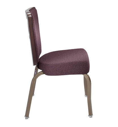 8108 Wood Back Aluminum Stacking Chair
