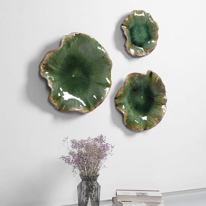 Abella Ceramic Indoor-Outdoor Wall Decor, Set of 3