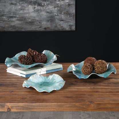 Abella Ceramic Indoor-Outdoor Wall Decor, Set of 3