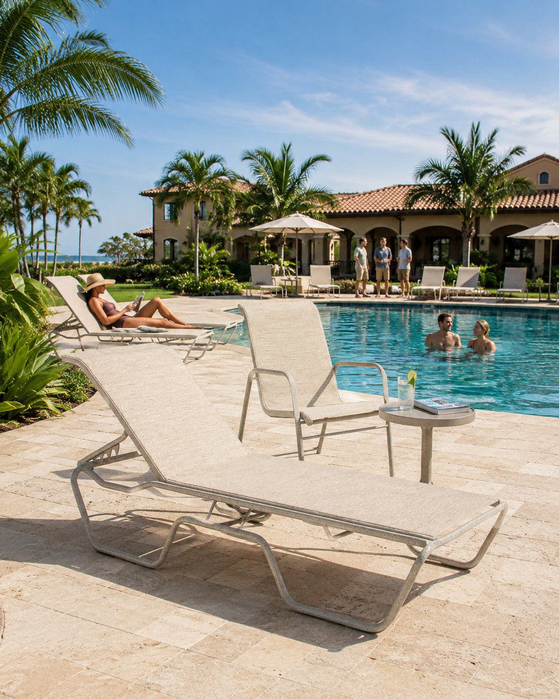 12" Chaise Lounge - Stackable
