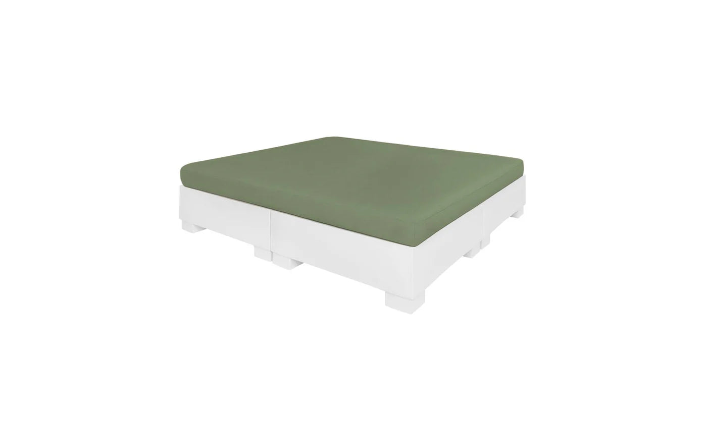 Ledge Lounger Affinity Square Sunbed with Flat Cushion