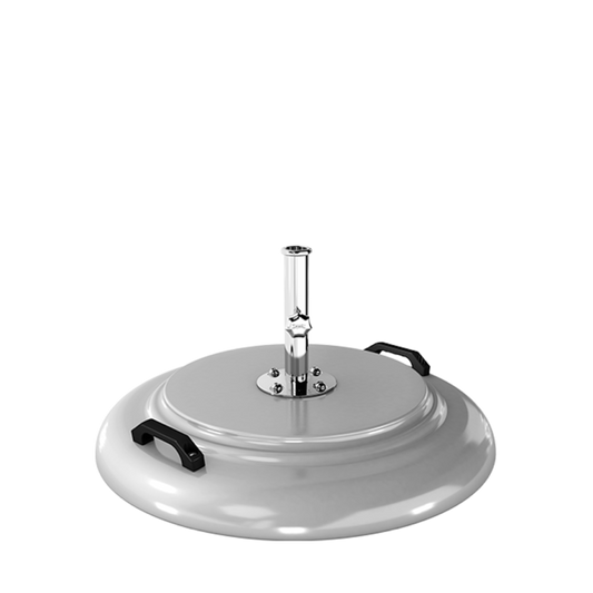 Tuuci Aluma- Crete Round Parasol Base for M1 Center Post Umbrellas -With LIFT HANDLES