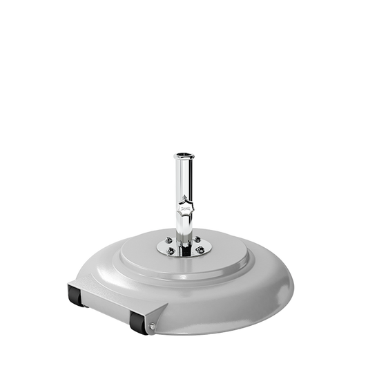 Tuuci Aluma- Crete Round Parasol Base for M1 Center Post Umbrellas -With WHEELS