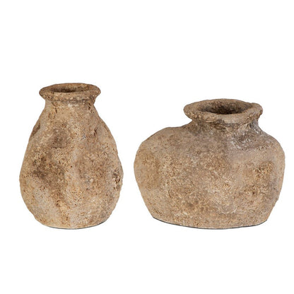 Ancient Echos Indoor-Outdoor Vases, Set of 2