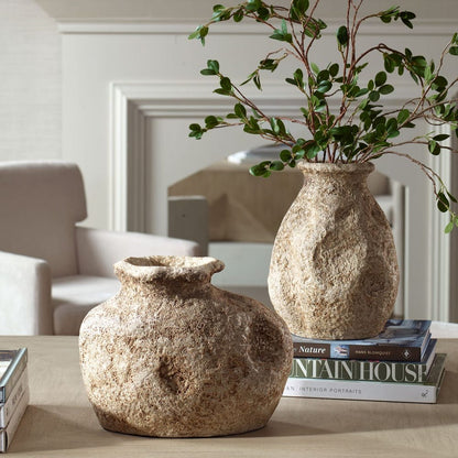 Ancient Echos Indoor-Outdoor Vases, Set of 2