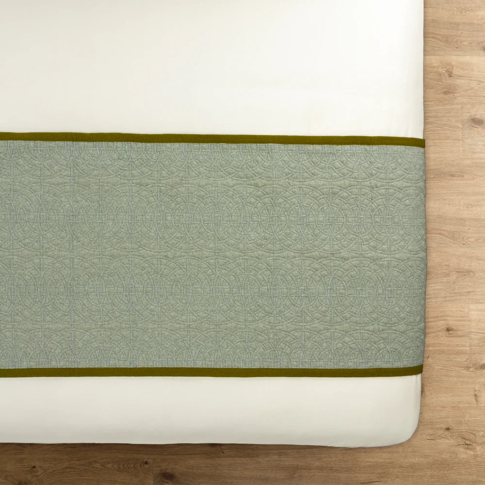 Aomori Bed Runner - Aqua