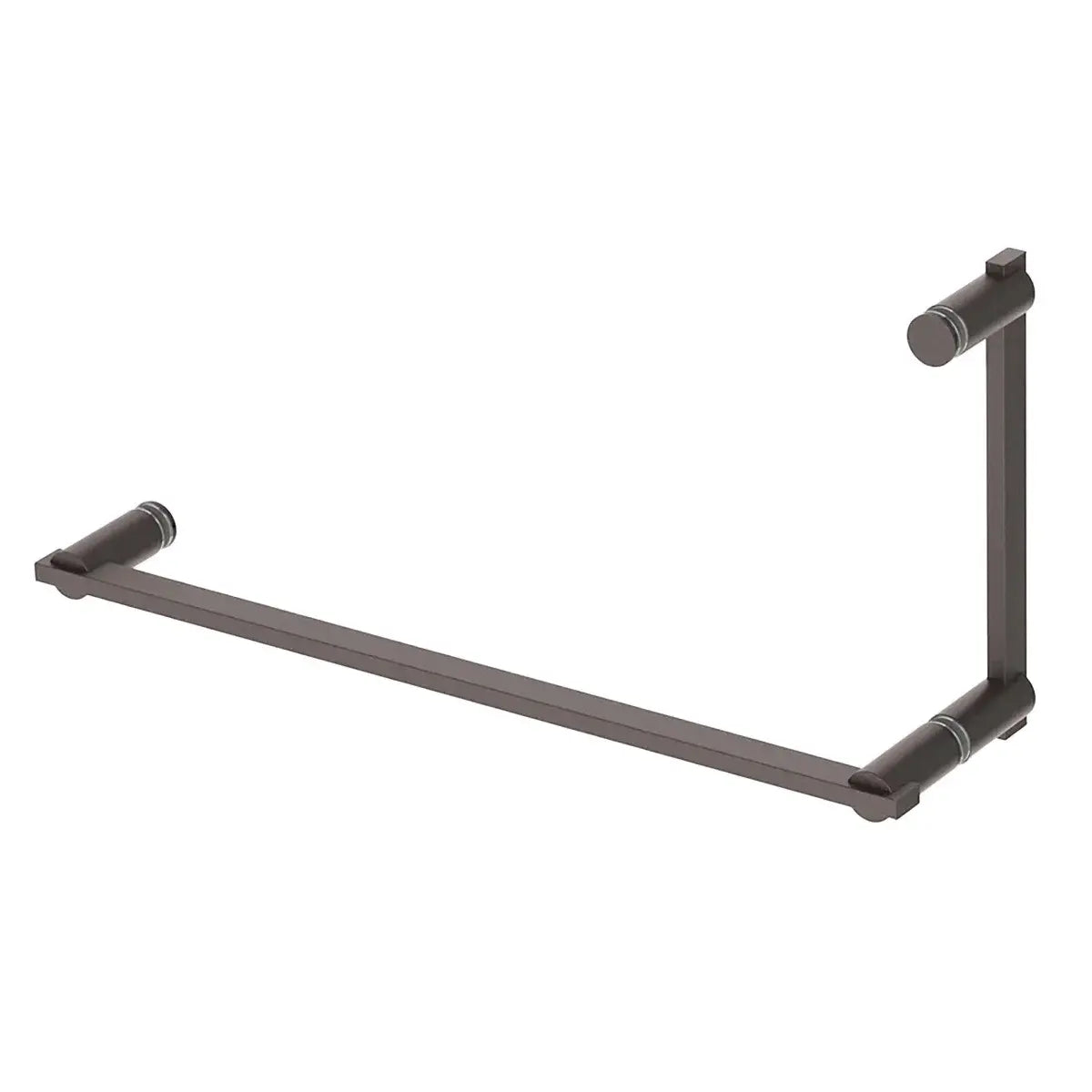 Arc Offset Shower Door Handle and Towel Bar Combination 8" x 18"