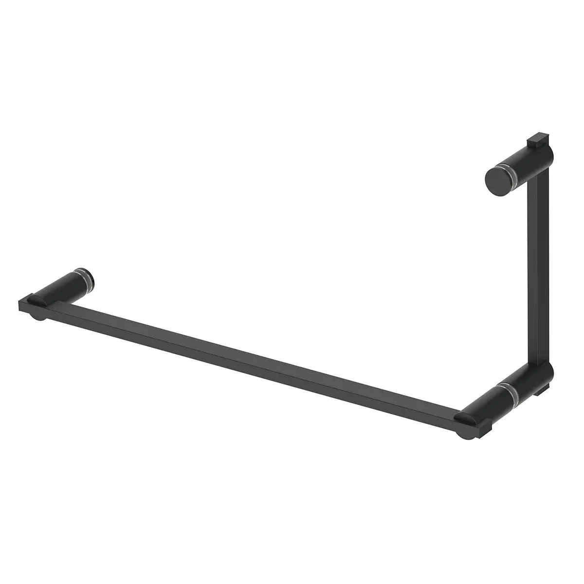 Arc Offset Shower Door Handle and Towel Bar Combination 8" x 18"