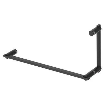 Arc Offset Shower Door Handle and Towel Bar Combination 8" x 18"
