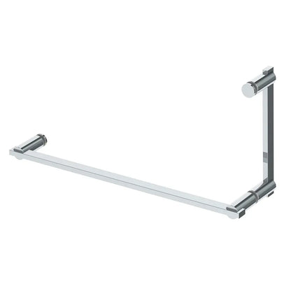 Arc Offset Shower Door Handle and Towel Bar Combination 8" x 18"
