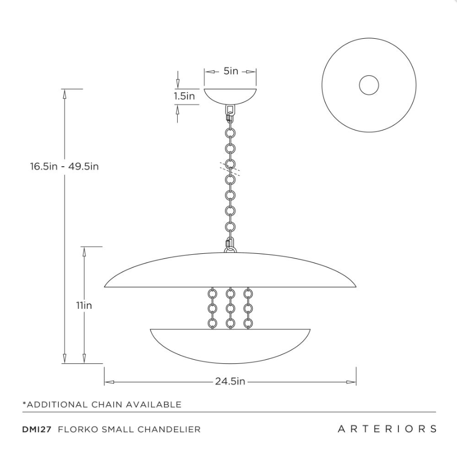 Arteriors Florko Small Chandelier