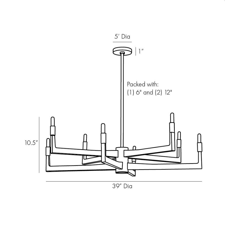 Arteriors Griff Chandelier