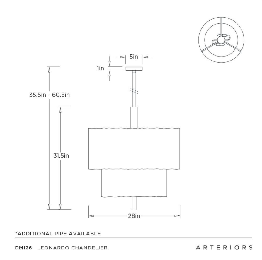 Arteriors Leonardo Chandelier