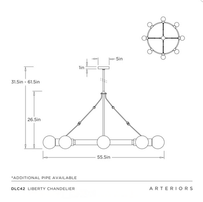 Arteriors Liberty Chandelier