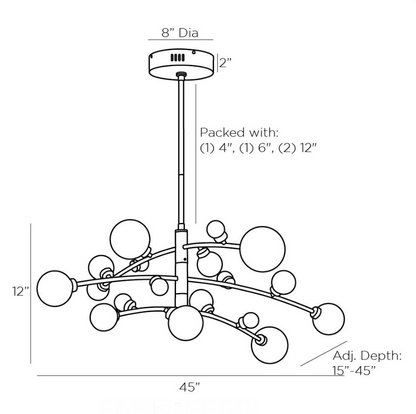 Arteriors Maser Chandelier