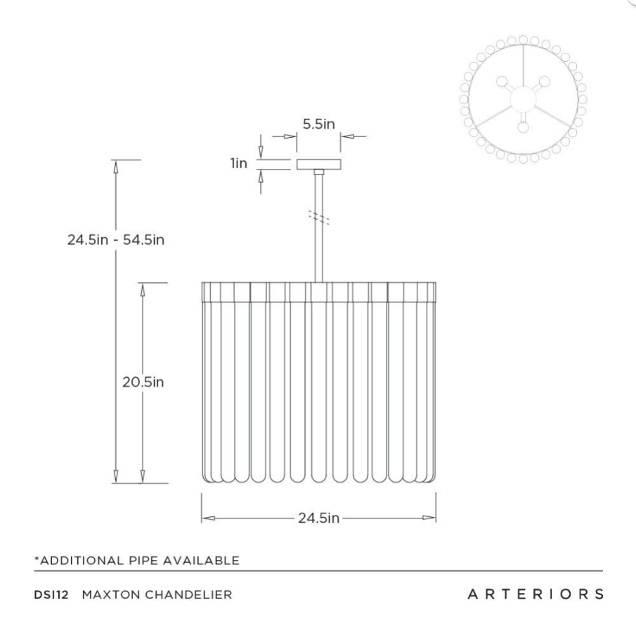 Arteriors Maxton Chandelier