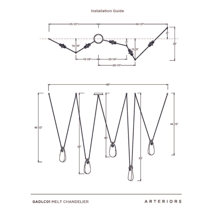 Arteriors Melt Chandelier