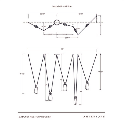 Arteriors Melt Chandelier