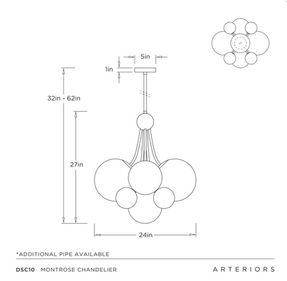 Arteriors Montrose Chandelier