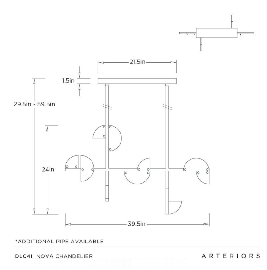 Arteriors Nova Chandelier