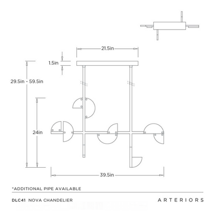 Arteriors Nova Chandelier