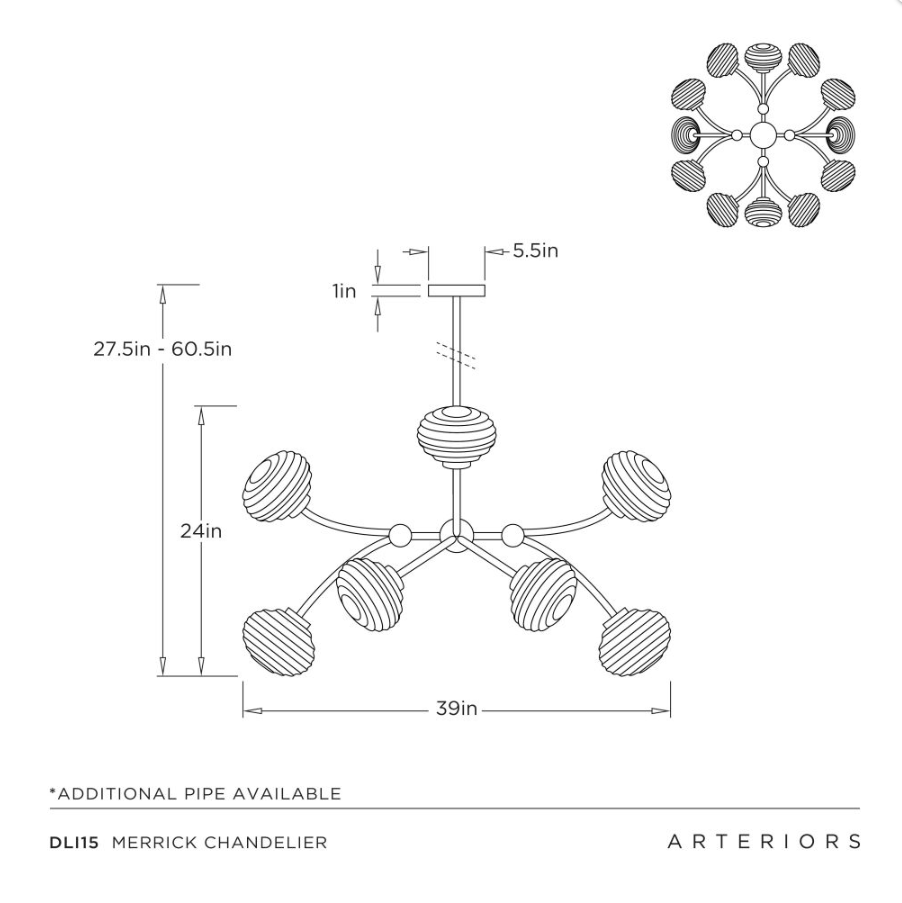 Arteriors Merrick Chandelier