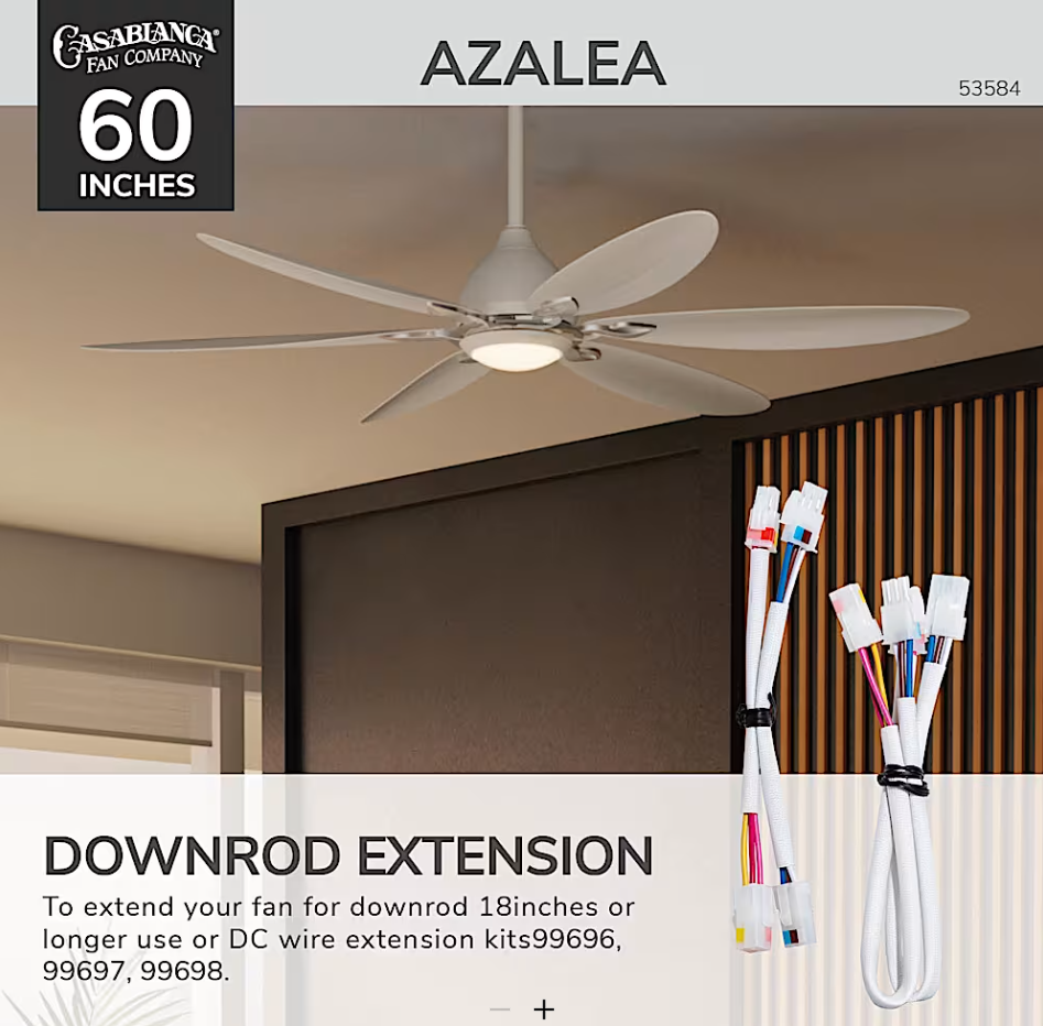 Hunter Casablanca Azalea Outdoor ENERGY STAR FC with LED Light 60"