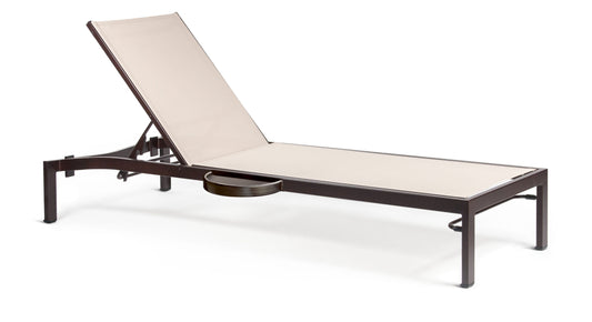 Bliss J1 Stacking Chaise Lounge with Side Tray
