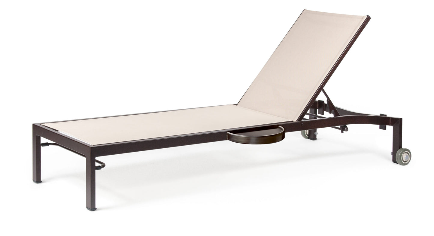 Bliss J1 Stacking Chaise Lounge with Side Tray