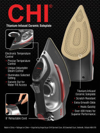 CHI Electronic Iron with Retractable Cord