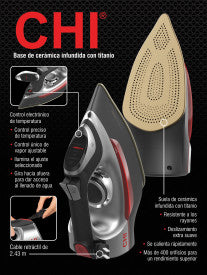 CHI Electronic Iron with Retractable Cord